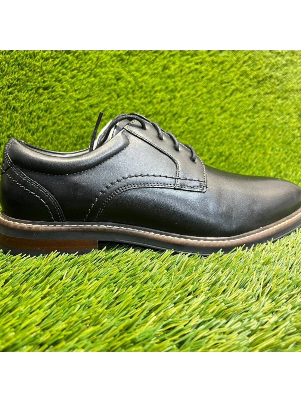 Nunn Bush Westfield Mens Size‎ 8.5 Black Casual Classic Plain Toe Oxford Shoe